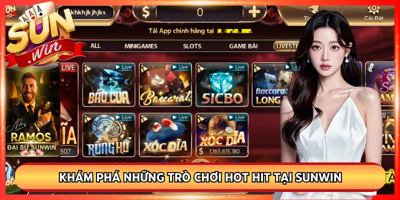 Khám phá những trò chơi hot hit tại Sunwin